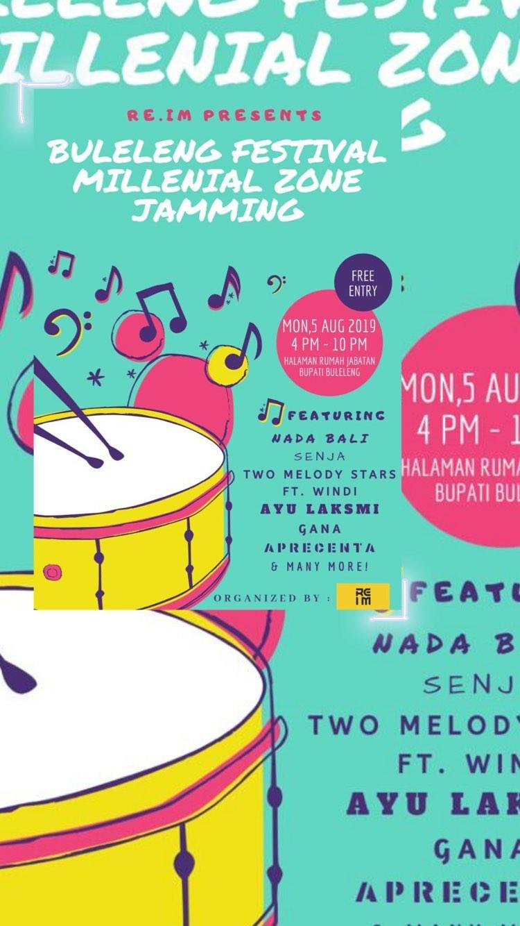 BULELENG FESTIVAL MILLENIAL ZONE JAMMING